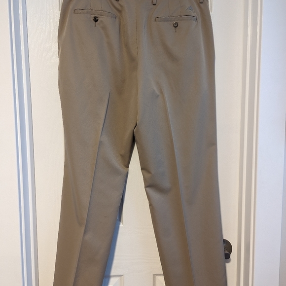 Adidas ClimaLite Golf Men's‎ 34 x 32 Tan Flat Front Chino Pants - Picture 3 of 5